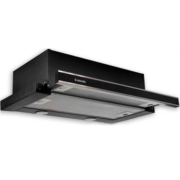 Kitchen hood MINOLA HTL 6062 I BL GLASS 450 LED