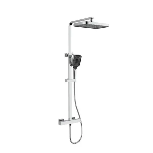 Душевая система универсальная Sloup термостатическая на два потребителя QTSL57103KNC Chrome Qtap 36813 SD00042916