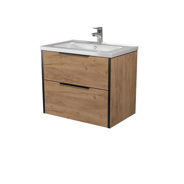 Тумба MDD Line Craft 70 з умивальником Cosmo 70 дуб крафт