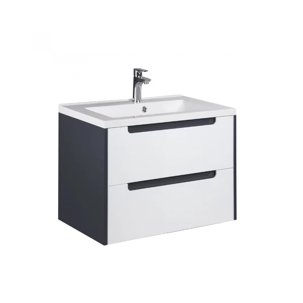 Тумба MDD Paula 70-A з умивальником Cosmopolitan 70 біла графіт