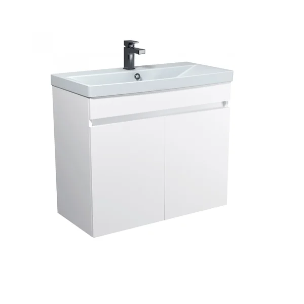 Windy 80-U підвісна тумба з умивальником Sempre 80 біла