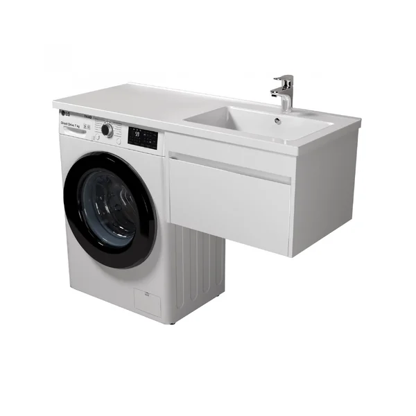 умба MDD Wing 60-А-W з умивальником Rodeo 120 R з крилом над пралкою підвісна 