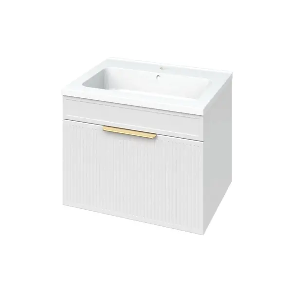 Тумба MIRATER .Адель. Тумба з ум. Родео 60 біла