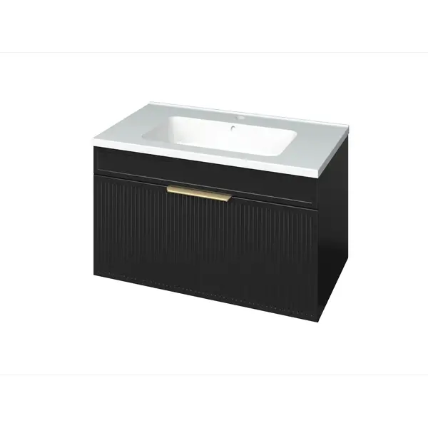 Тумба MIRATER .Адель. Тумба з ум. Родео 80 чорна