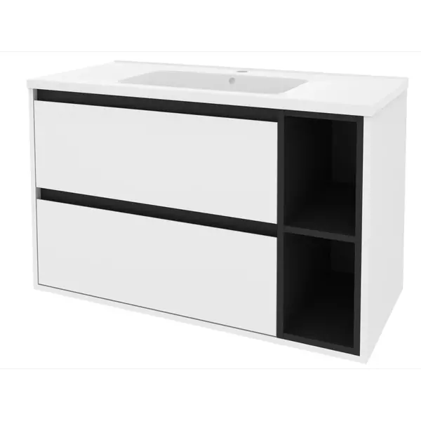 Тумба MIRATER .Аи ріс. Тумба з ум. Родео 100 біла ліва