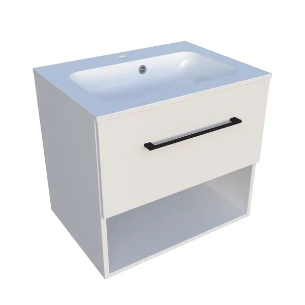 Тумба з умивальником Fancy Marble. Комплект MILL тумба з умивальником Della 600.