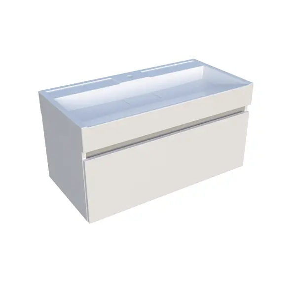 Тумба з умивальником Fancy Marble. Тумба Palma 90-1 з умивальником Vitold 900