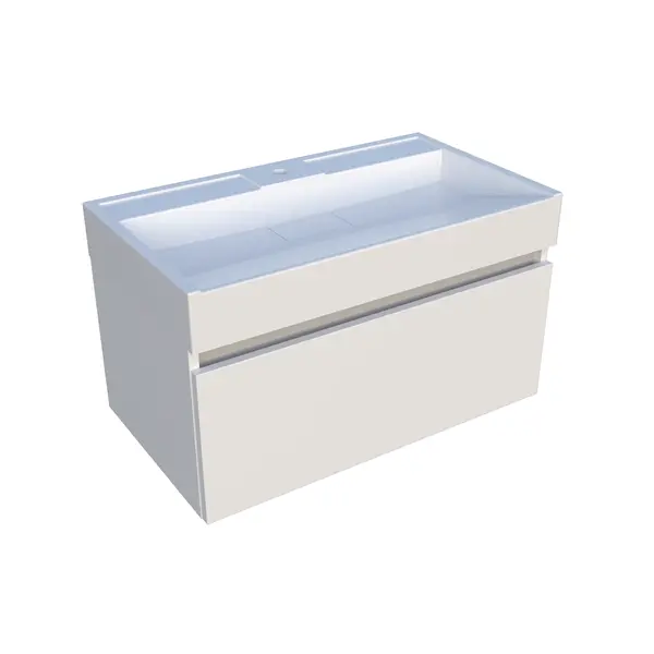 Тумба з умивальником Fancy Marble. Тумба Palma 80-1 з умивальником Vitold 800