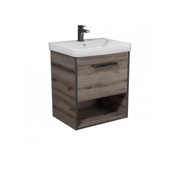 Тумба MDD підвісна Denver 60-A з умивальником Vivace 60 Дуб Евок