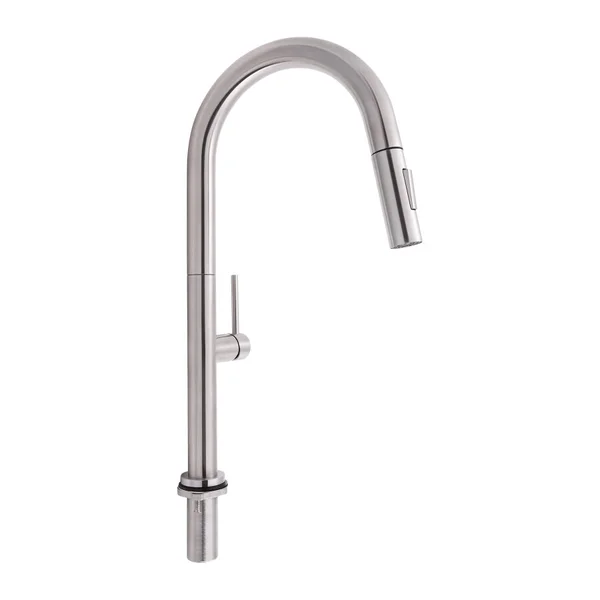 Змішувач для кухні 36161 Lenicka з висувним виливом QTLEN9138103UN Brushed Nickel PVD Qtap