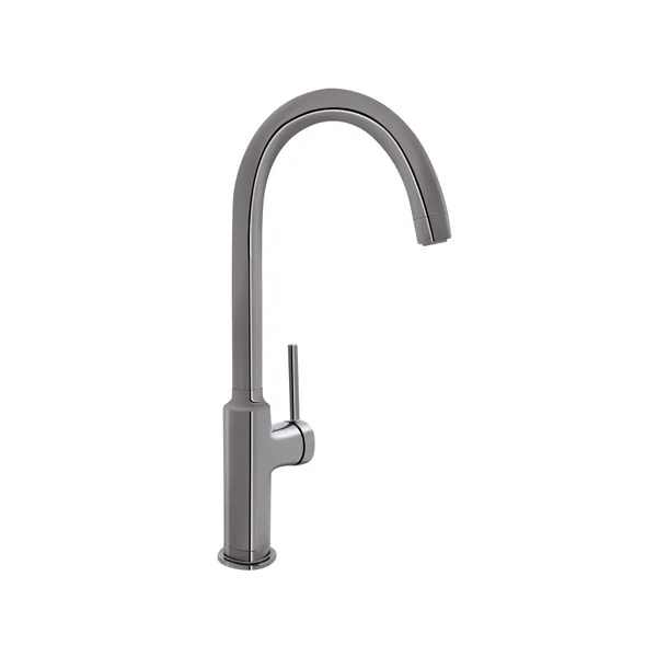 Змішувач для кухні 41434 Robin QTROB9060102K Black Chrome Qtap