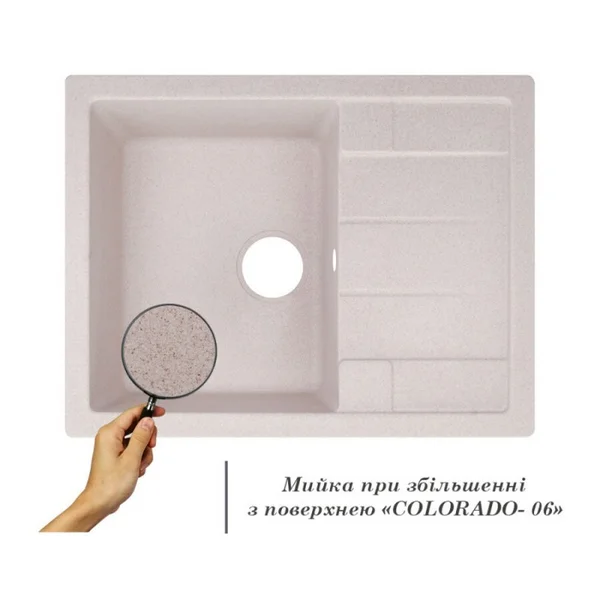 Мийка для кухні (СОL-06) 650х500/200 Lidz 33676