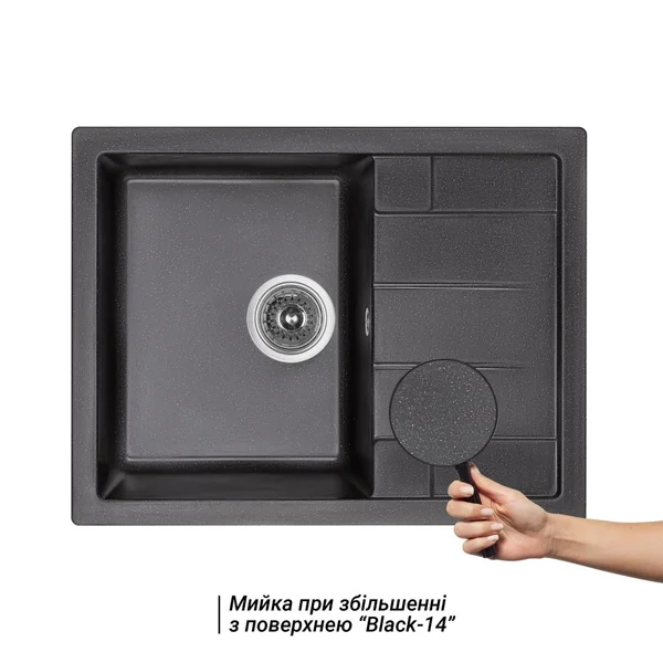 Мийка для кухні (BLM-14) 650х500/200 Lidz 37173