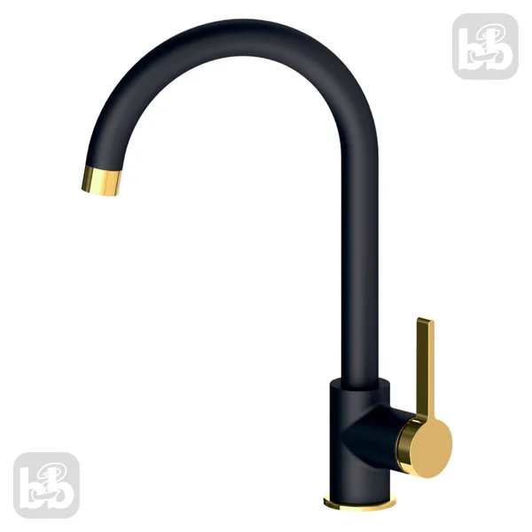 Змішувач для кухні VOLLE MORA 35 мм, de la noche+oro код 83492