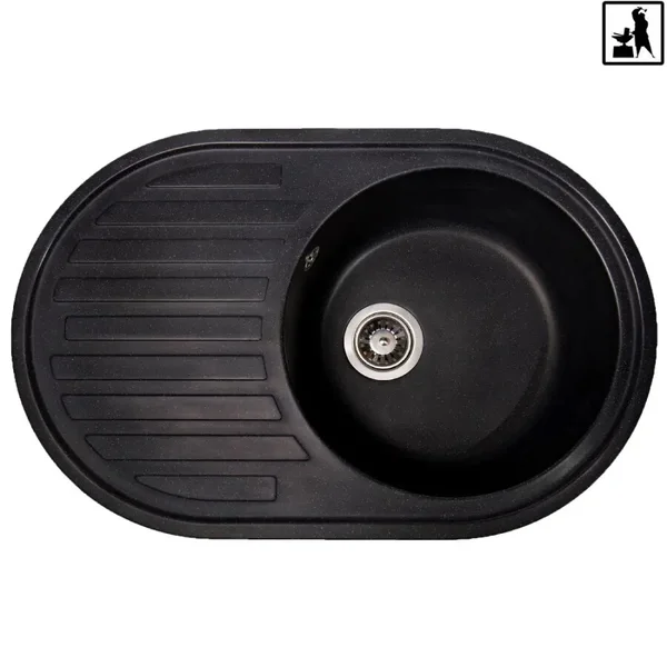 Кухонна мийка Romzha Elegancia 77 Antracit (901)