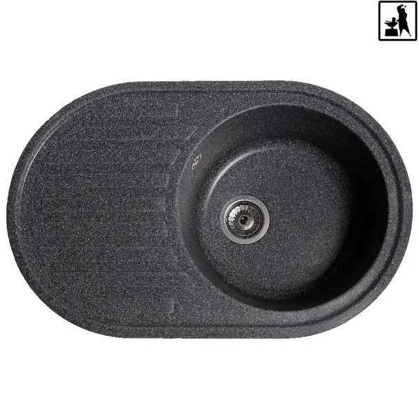 Кухонна мийка Romzha Elegancia 77 Grafit (201)