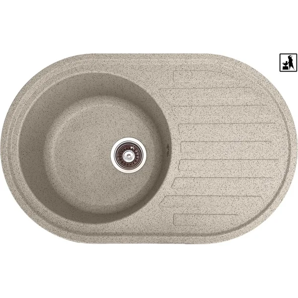 Кухонна мийка Romzha Elegancia 77 Gri (802)