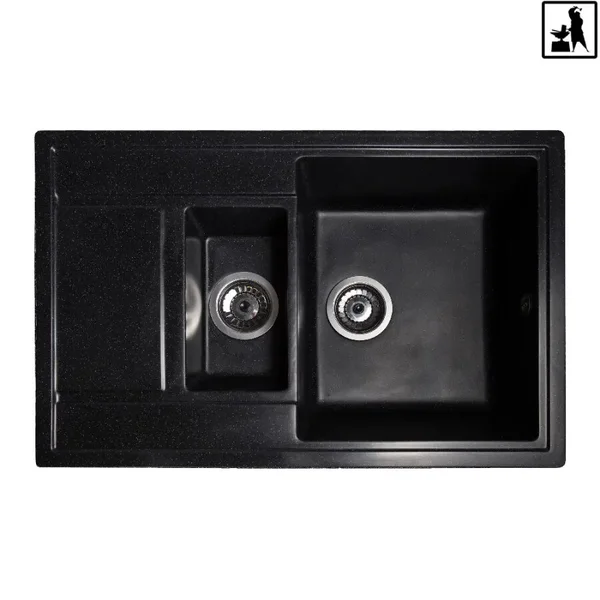 Кухонна мийка Romzha Jorum 78D Antracit (901)