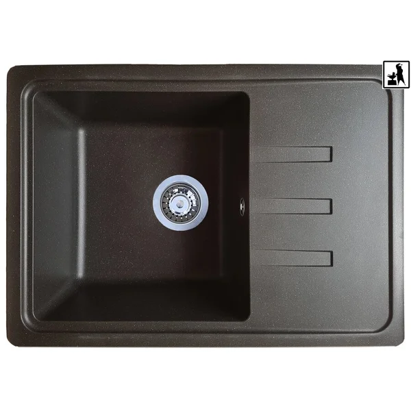 Кухонна мийка Romzha Trei 62 Antracit (902)