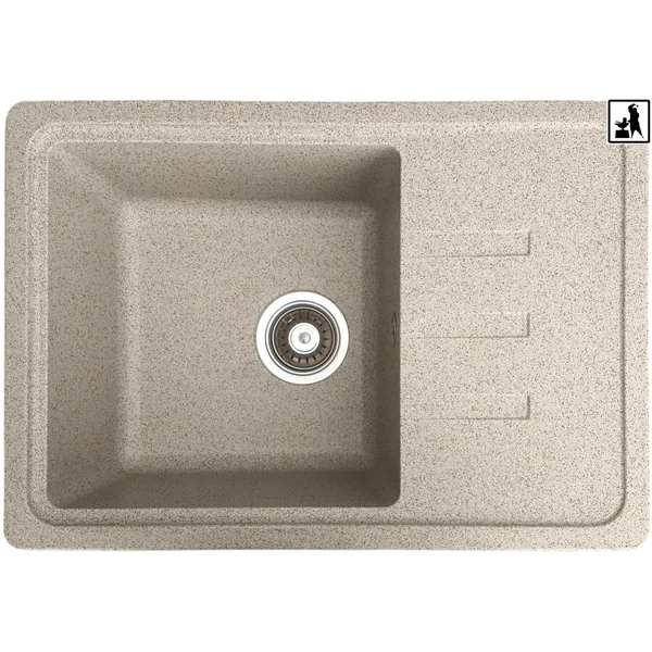 Кухонна мийка Romzha Trei 62 Gri (802)