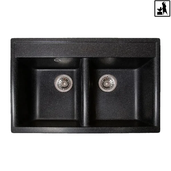 Кухонна мийка Romzha Valuri 78-2D Antracit (901)