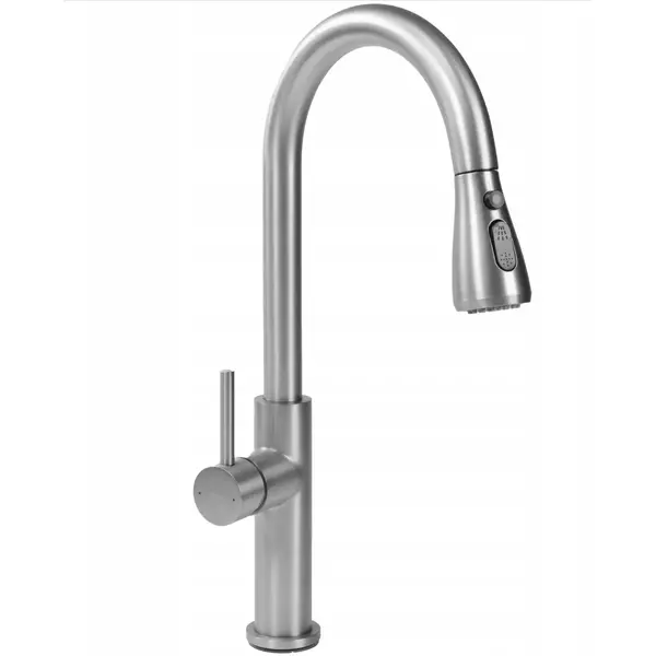 Змішувач для кухні із висувною лійкою REA NEST B6601 сатин латунь reac-00000000680