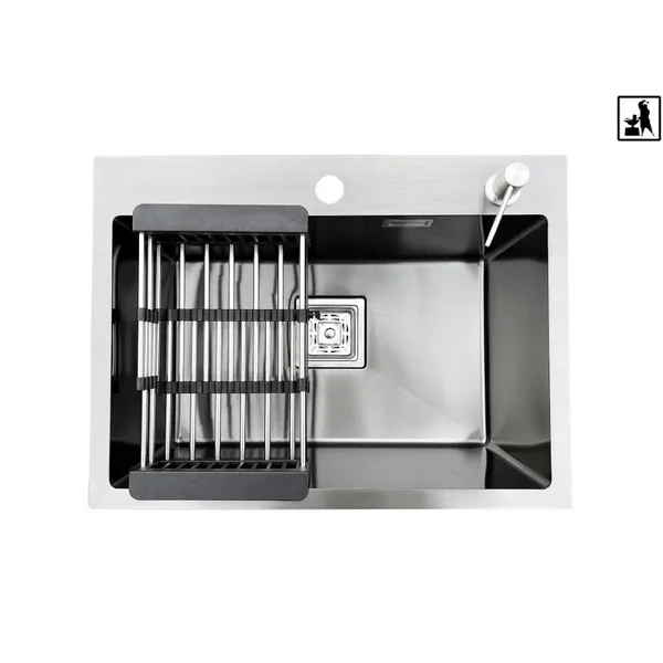 Сталева кухонна мийка Romzha Arta Nova U-550 BL