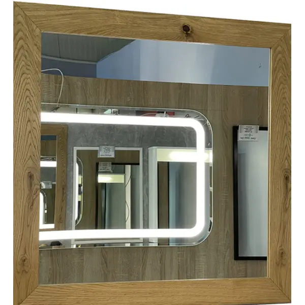 Дзеркало Fancy Marble Sanda в рамі шпон. ширина від 500-1000мм , висота 700;800 мм.