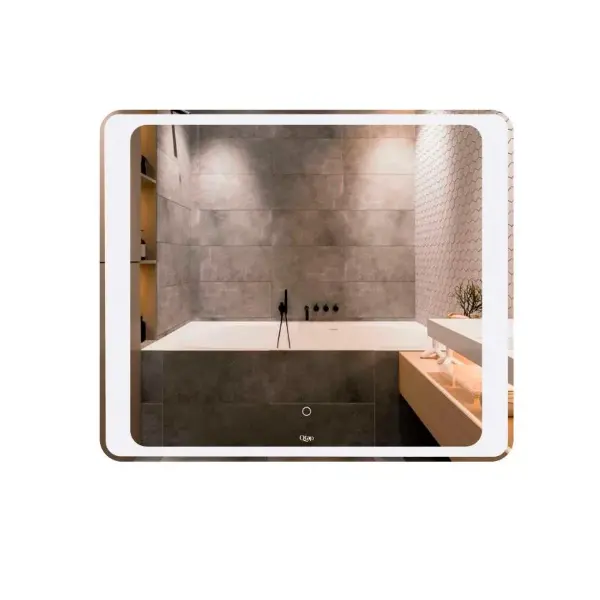 Дзеркало Qtap Leo настінне прямокутне з LED-підсвічуванням Touch, димер, рег. яскравості 800х700 мм Qtap 39647