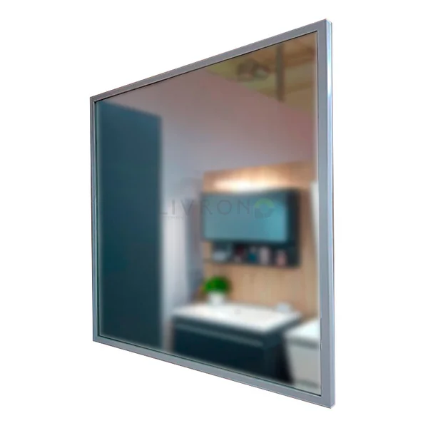 Дзеркало Lidz Tani 140.07.06 настінне прямокутне, з полицею та декором 500х700х105 мм White Lidz 32520