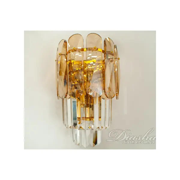 Сучасний кришталевий настінний світильник арт: 200815-1W-G