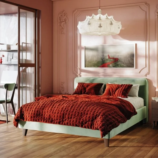  *Київ - Ліжко мʼяке ArtWood Чікаго 1,80 х 2,00 - ламельний блок . Оббивка 1-3 кат. Тумби на вибір окрім мод : Майнц , Лукарно 3. ( предзам. 3-4 тижні)