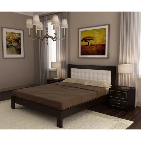 *Київ - Ліжко ArtWood Більбао 1,60 х 2,00 / 1,80 х 2,00 - ламельний блок , вільха тонування 5 кольорів. Оббивка 1-5 кат. Тумби на вибір. ( предзам. 3-4 тижні)