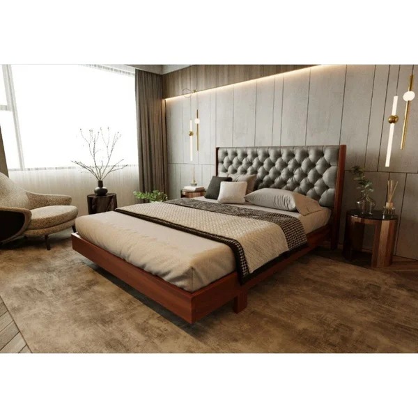 *Київ - Ліжко ArtWood Cієна New 1,60 х 2,00 - ламельний блок , вільха тонування 5 кольорів. Оббивка 1-5 кат. Тумби на вибір ( предзам. 3-4 тижні)