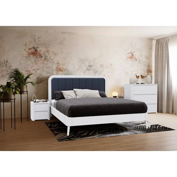 *Київ - Ліжко ArtWood Форса-2 1,60 х 2,00 - ламельний блок , вільха тонування 5 кольорів. Оббивка 1-5 кат. Тумби на вибір окрім мод : Майнц вільха , Лукарно 3. ( предзам. 3-4 тижні)