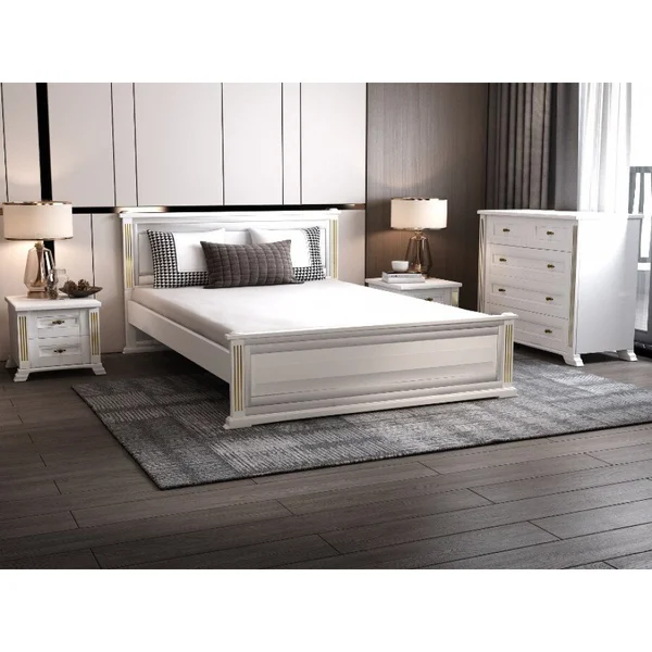 *Київ - Ліжко ArtWood Локарно 1,60 х 2,00 - ламельний блок , вільха тонування 5 кольорів ( без патини ) . Тумби на вибір ( предзам. 3-4 тижні)