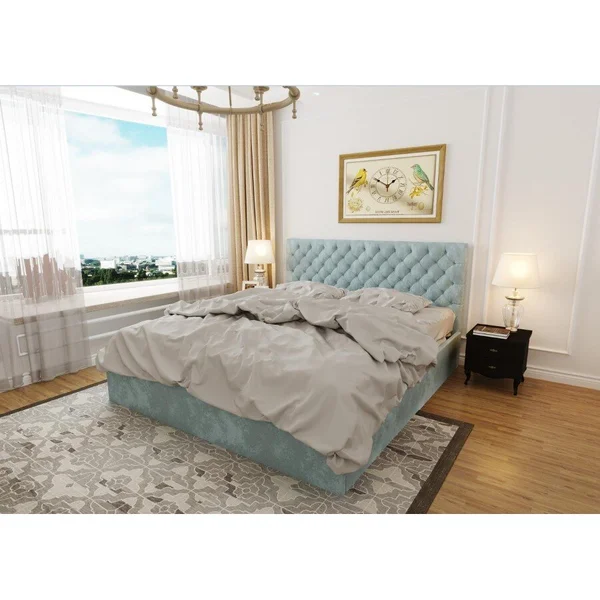 *Київ - Ліжко мʼяке ArtWood Монтана 1,60 х 2,00 - ламельний блок . Оббивка 1-3 кат. Тумби на вибір. ( предзам. 3-4 тижні)