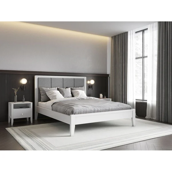 *Київ - Ліжко ArtWood Верона 1,60 х 2,00 / 1,80 х 2,00 - ламельний блок , вільха тонування 5 кольорів. Оббивка 1-5 кат. Тумби на вибір. ( предзам. 3-4 тижні)