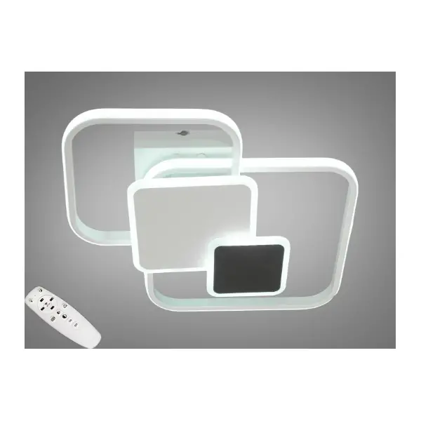 Стельова світлодіодна люстра 60W арт: 2041WH+BK