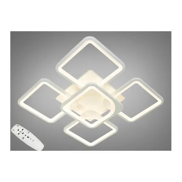 Світлодіодна люстра 115W арт: 8060/4+1WH