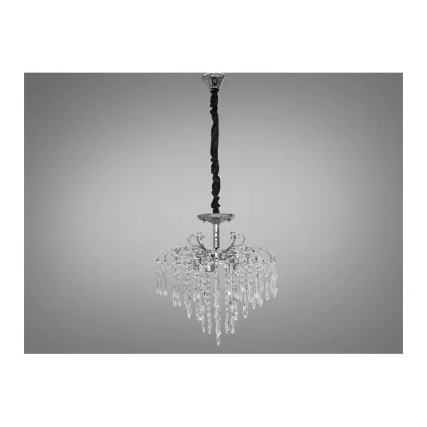 Кришталева люстра на 5 ламп арт: 9158/5HR