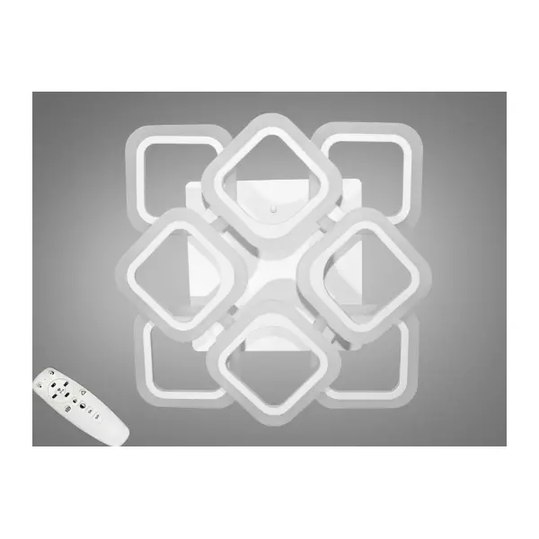 Світлодіодна люстра 80W арт: AS8060/4+4WH