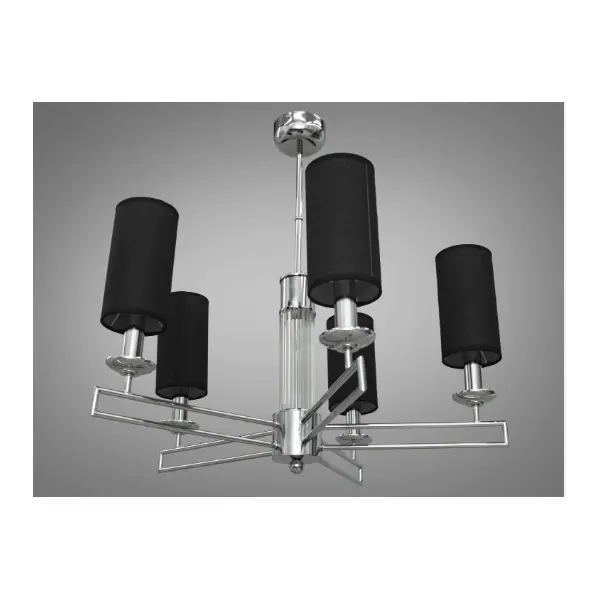 Сучасна люстра з абажурами, 5 ламп арт: 1013/5HR