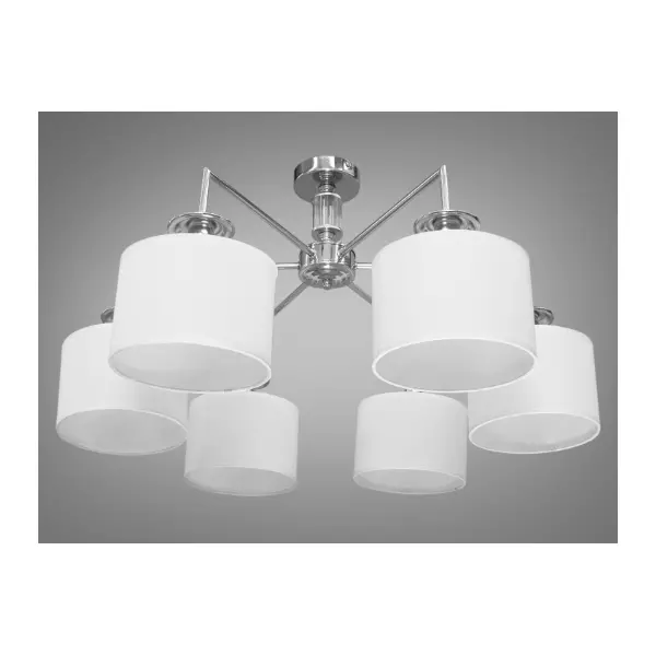 Сучасна люстра з абажурами, 6 ламп арт: 1016/6HR