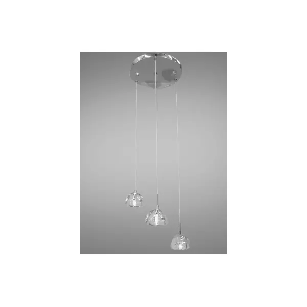 Сучасна світлодіодна люстра на 3 лампи арт: 3004/3HR