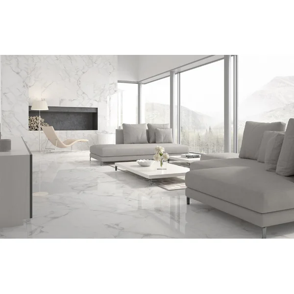 Плитка керамогранітна Calacatta Extra білий 607x607x10 Golden Tile