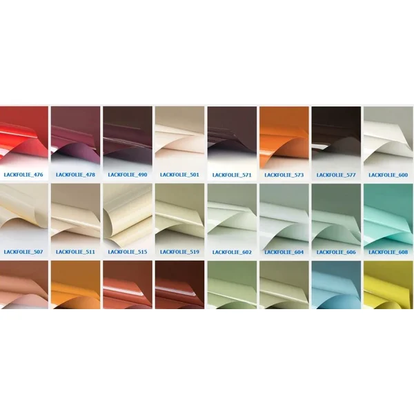 Палитра натяжного потолка глянец