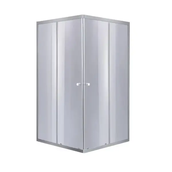 Душова кабіна Lidz Wawel SC80x80.SAT.LOW.GR квадратна, для низьк. піддону, висота 185 см, скло тон. 4 мм, без піддону