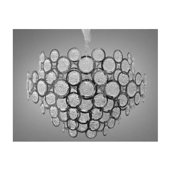 Люстра підвіс з круглими скляними елементами -ДОП-